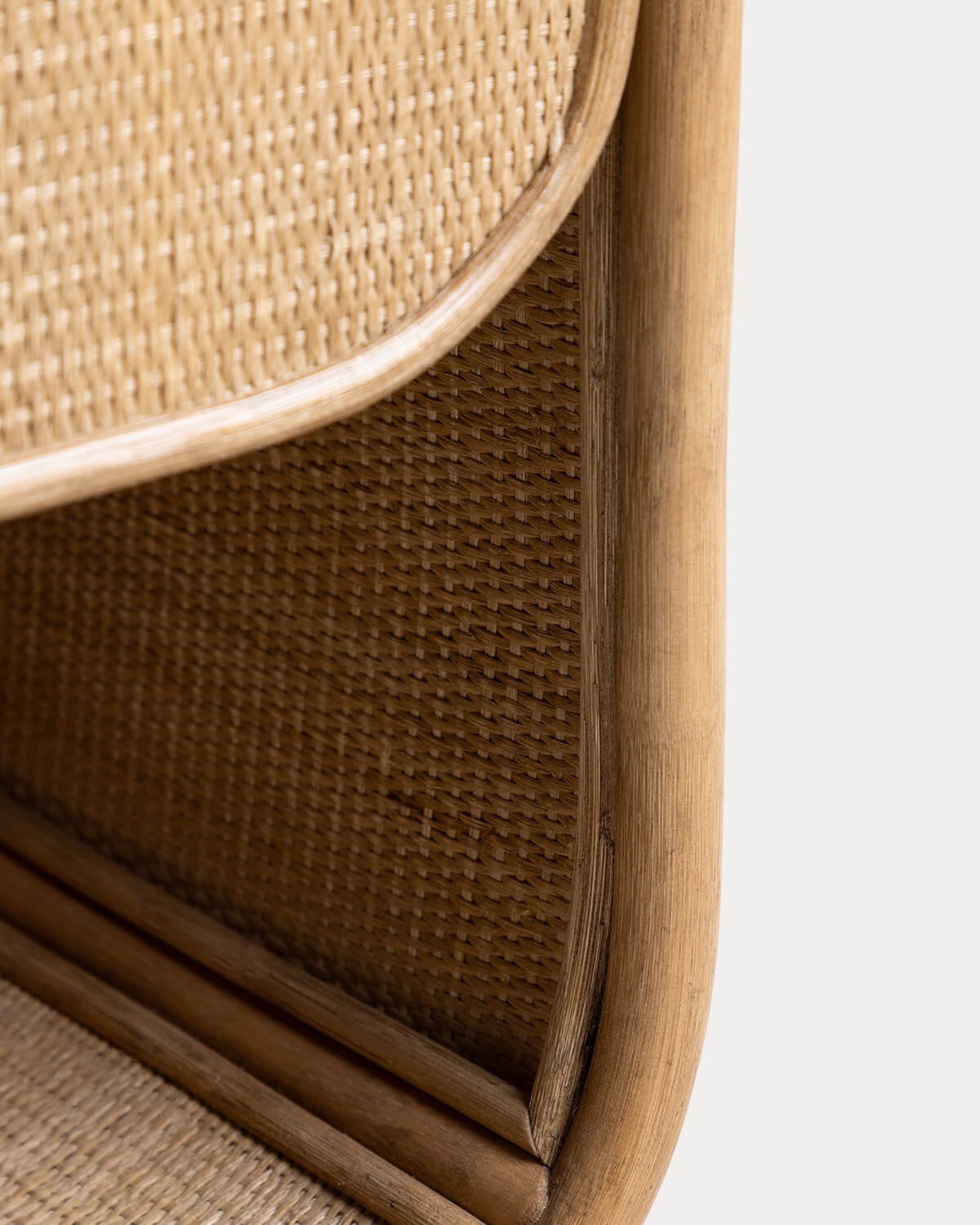 Pack 2 Tables de Chevet en Rotin Naturel avec Tiroir (41x41 cm) Maisie, image de la gelerie 4