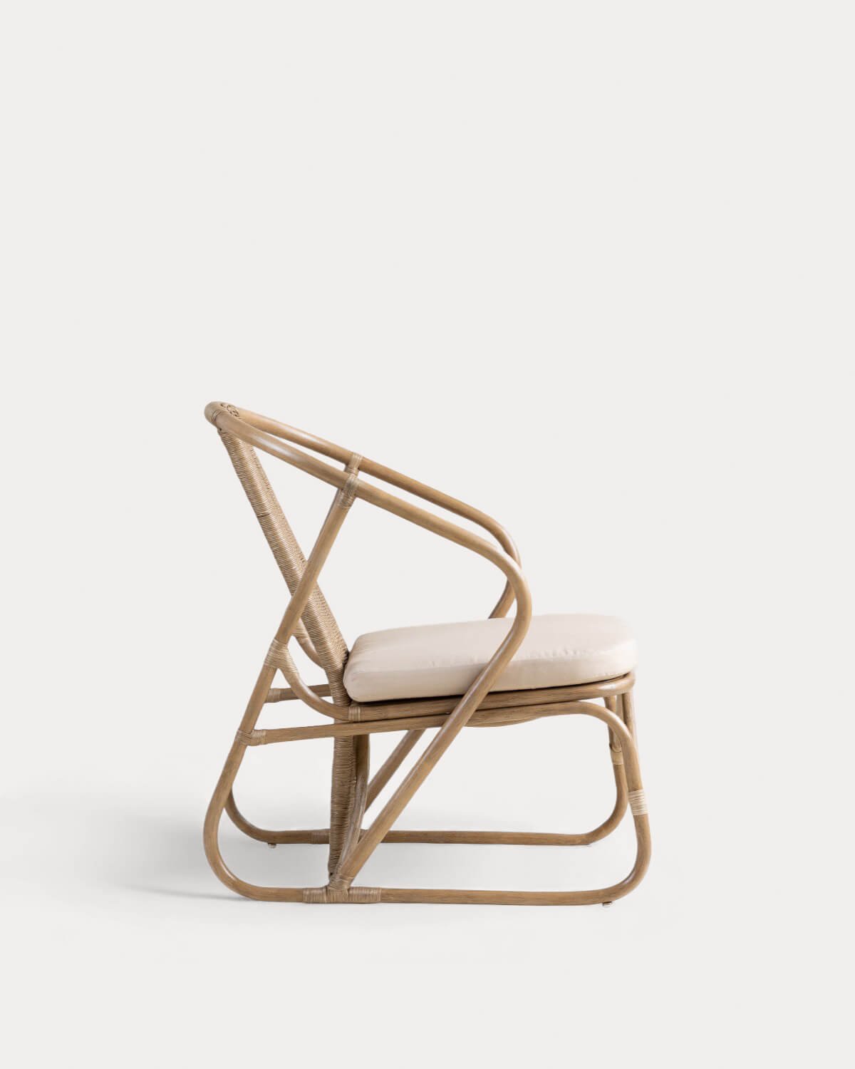 Pack 2 Fauteuils en Rotin Naturel avec Coussin Nhua, image de la gelerie 2