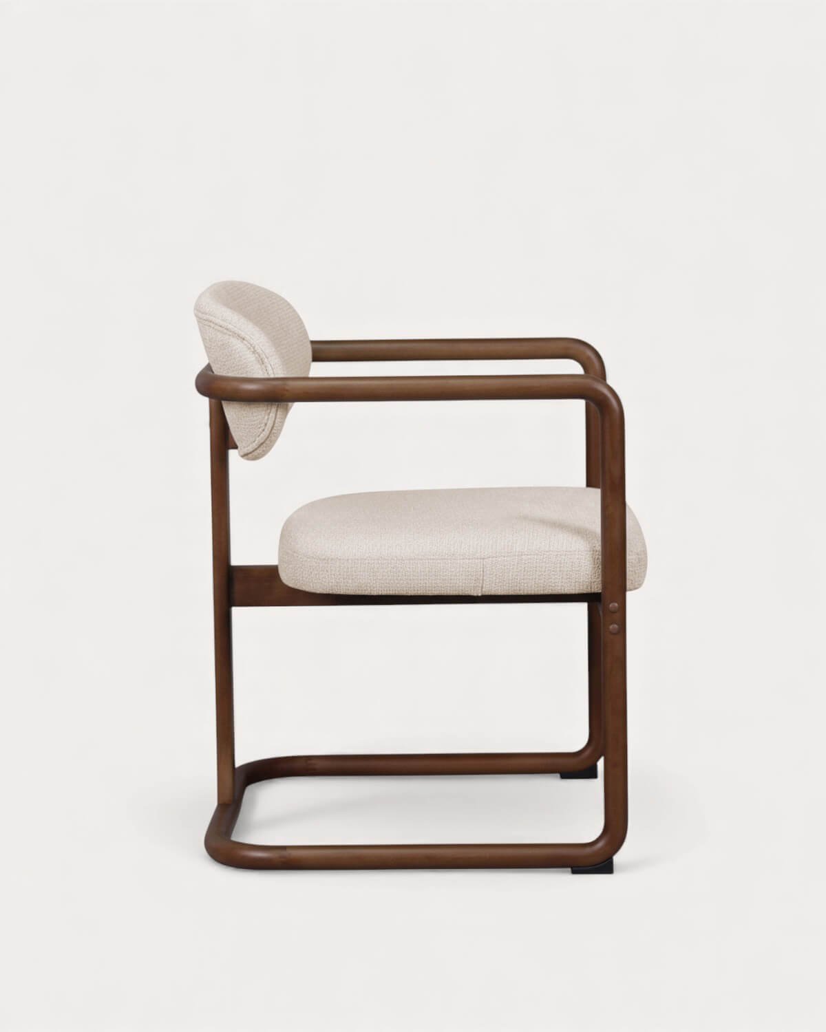 Chaise de Salle à Manger en Bois d'Hévéa et Tissu Vitier, image de la gelerie 4