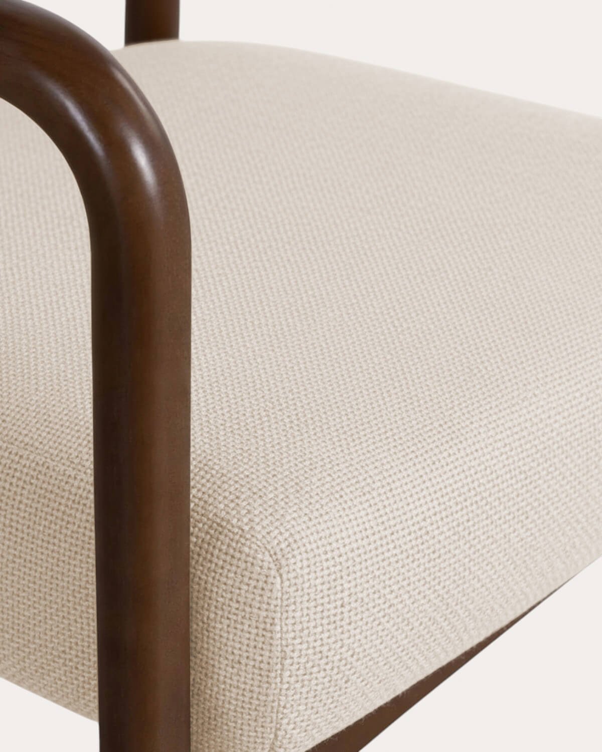 Chaise de Salle à Manger en Bois d'Hévéa et Tissu Vitier, image de la gelerie 5