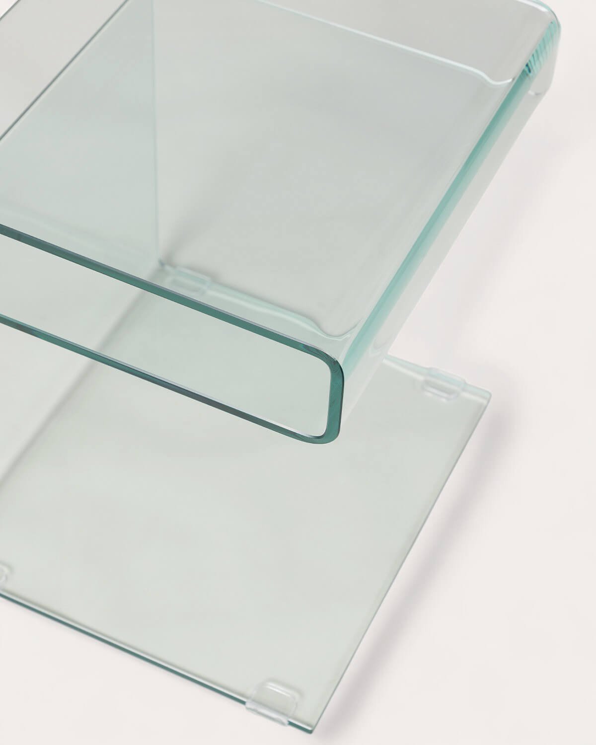 Table d'Appoint Carrée en Verre (42x38 cm) Erox, image de la gelerie 6