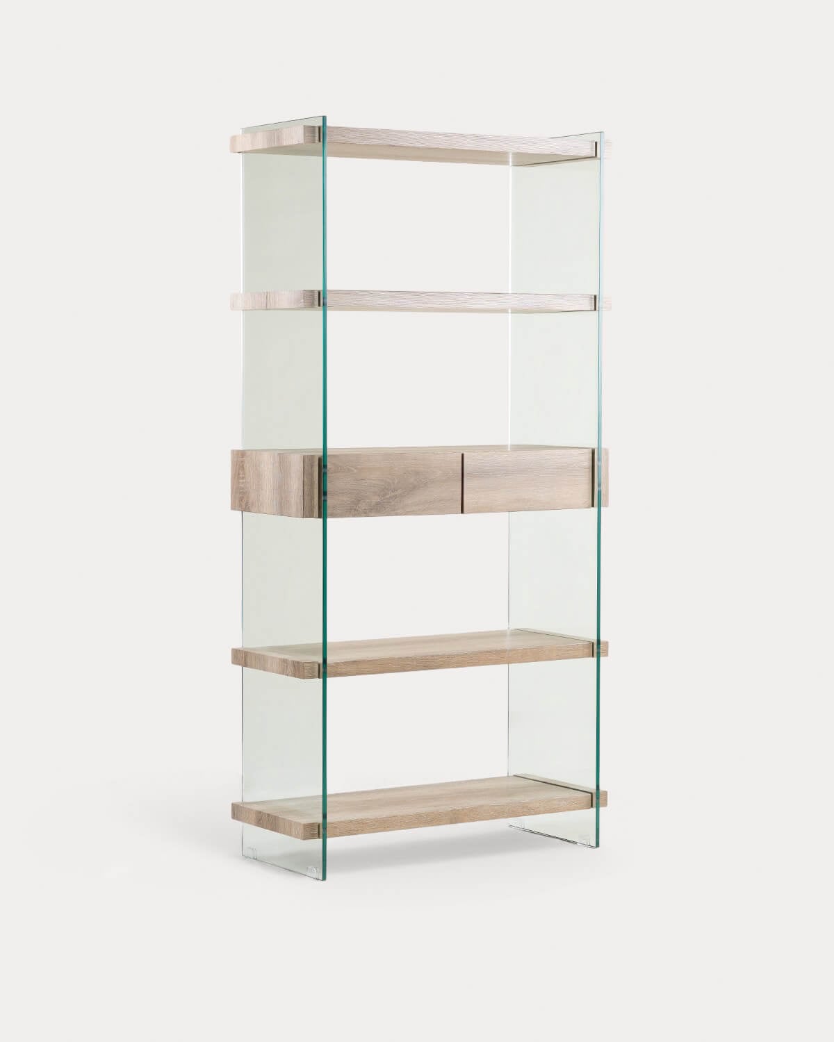 Etagère 180x90 cm en Verre et Bois Layers, image de la gelerie 1