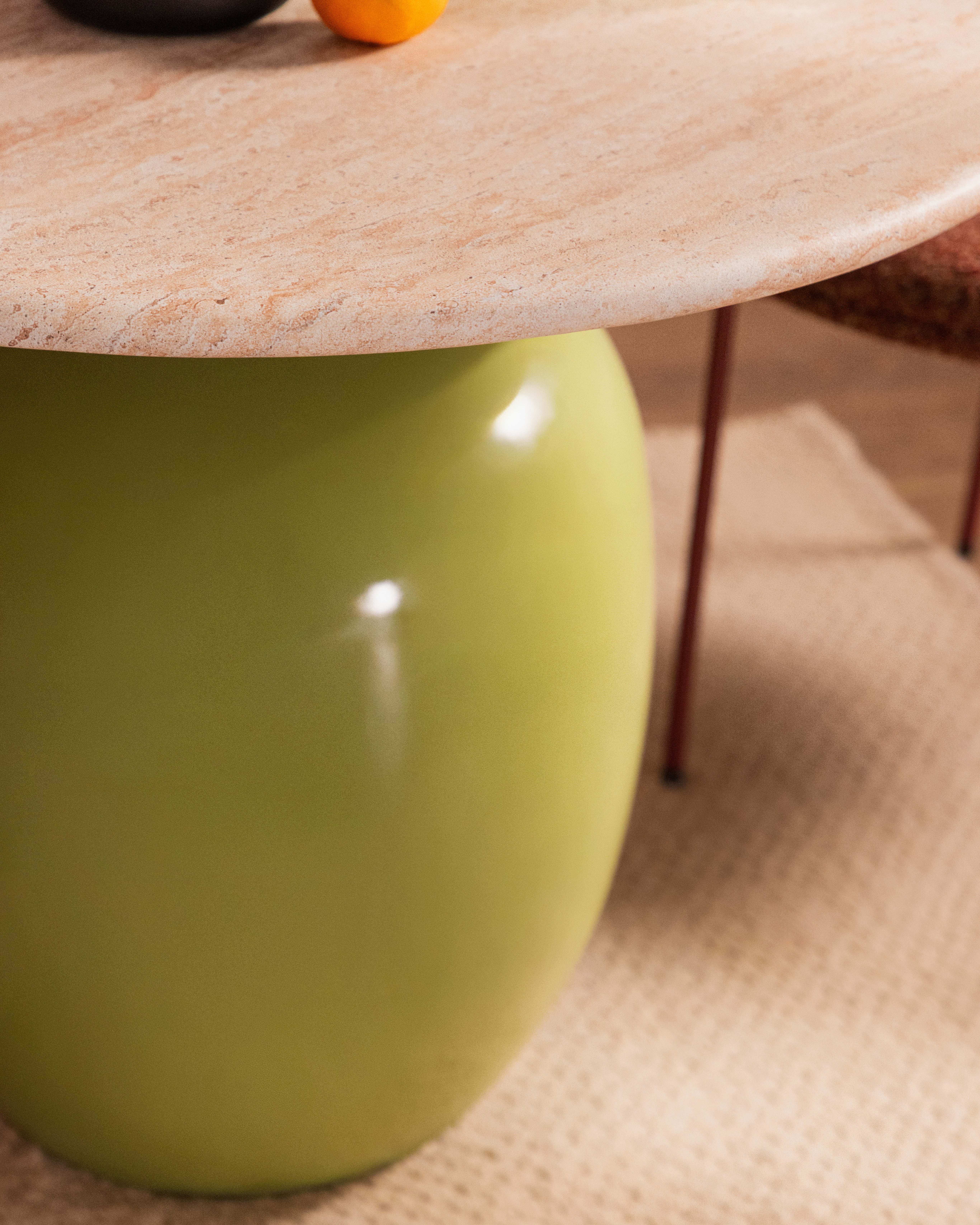 Table de Salle à Manger ronde en Ciment (Ø100 cm) Uxue, image de la gelerie 3