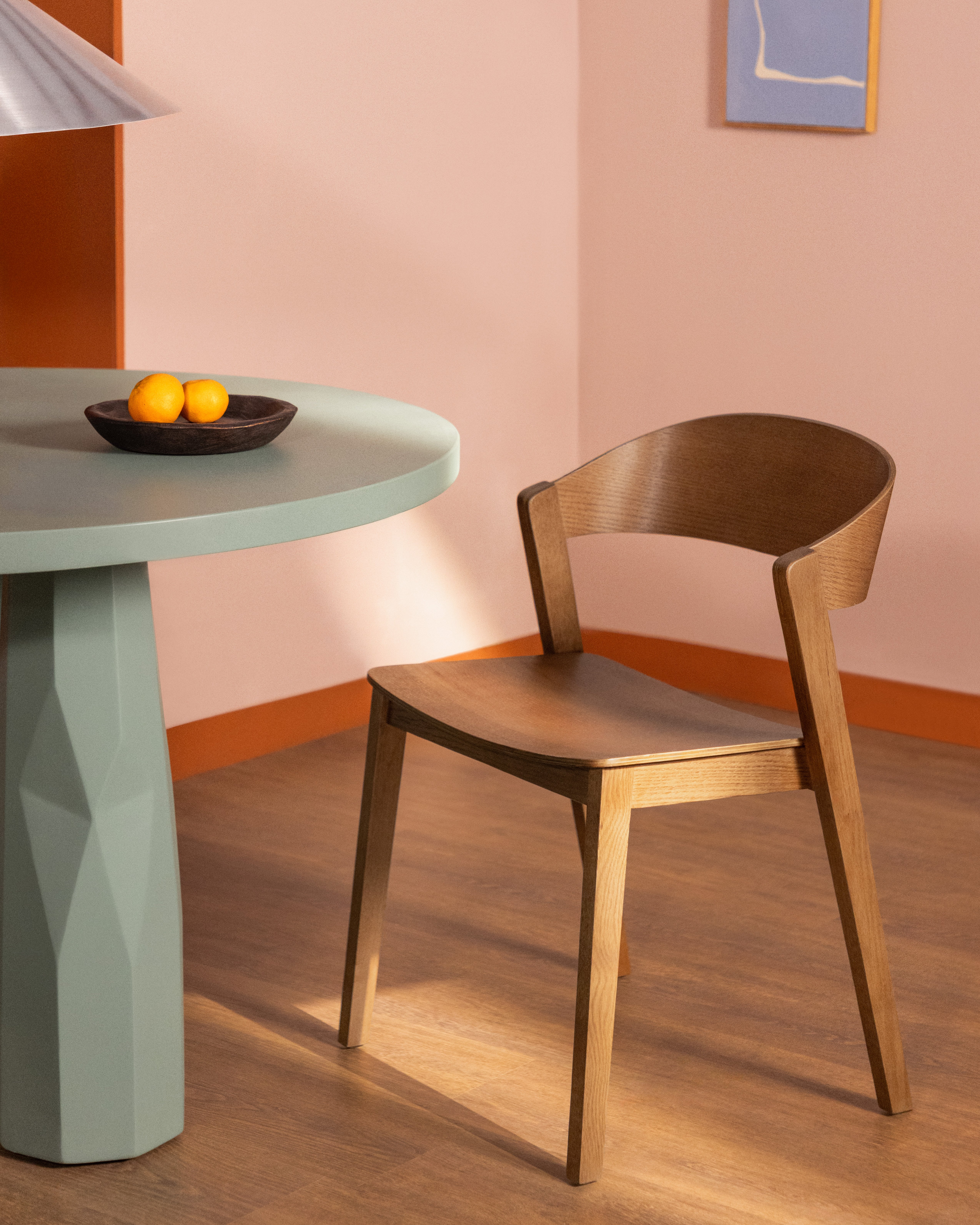 Pack de 4 Chaises de Salle à Manger en Bois Oak Laly, image de la gelerie 2