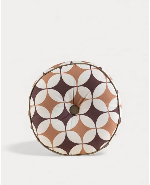 Coussin Rond d'Extérieur en Tissu (Ø40 cm) Edimbra