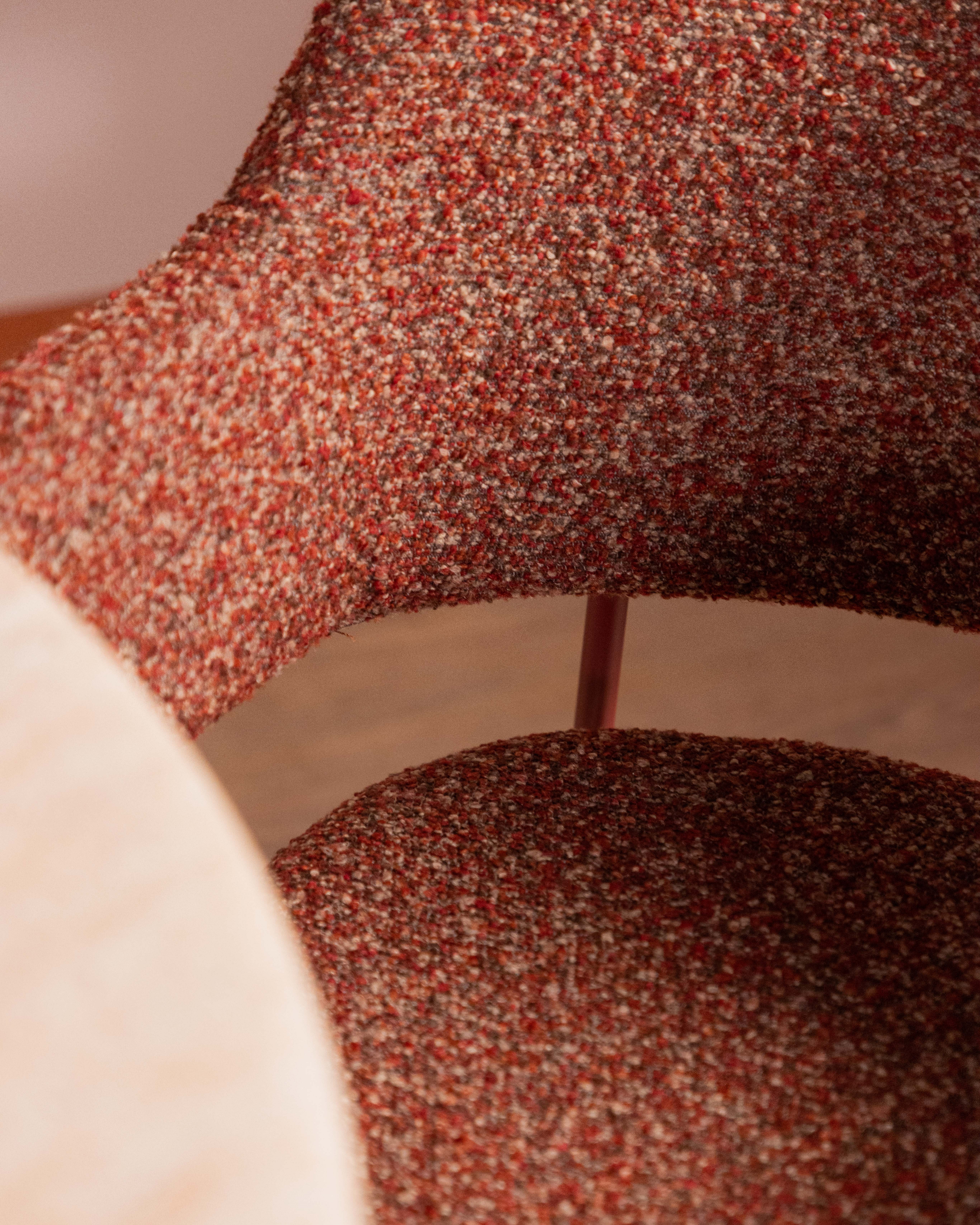 Pack 2 Chaises de Salle à Manger avec Accoudoirs en Tissu et Métal Stana, image de la gelerie 3