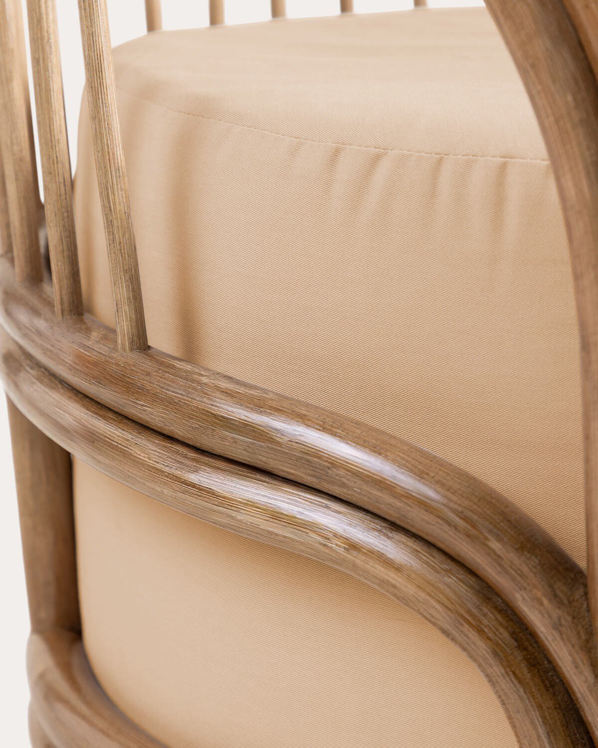 Pack de 2 Fauteuils en Rotin Naturel et Tissu Kairi, image de la gelerie 6