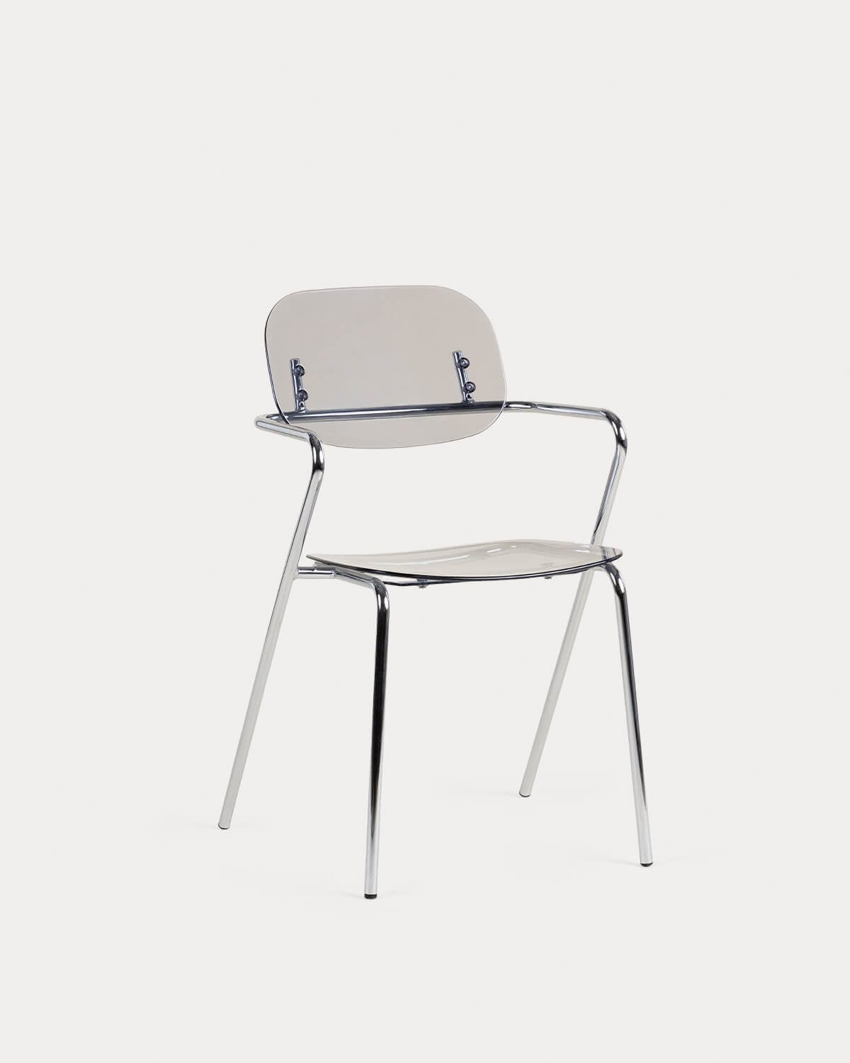 Chaise de Salle à Manger avec Accoudoirs en Polyéthylène et Métal Pinha, image de la gelerie 1