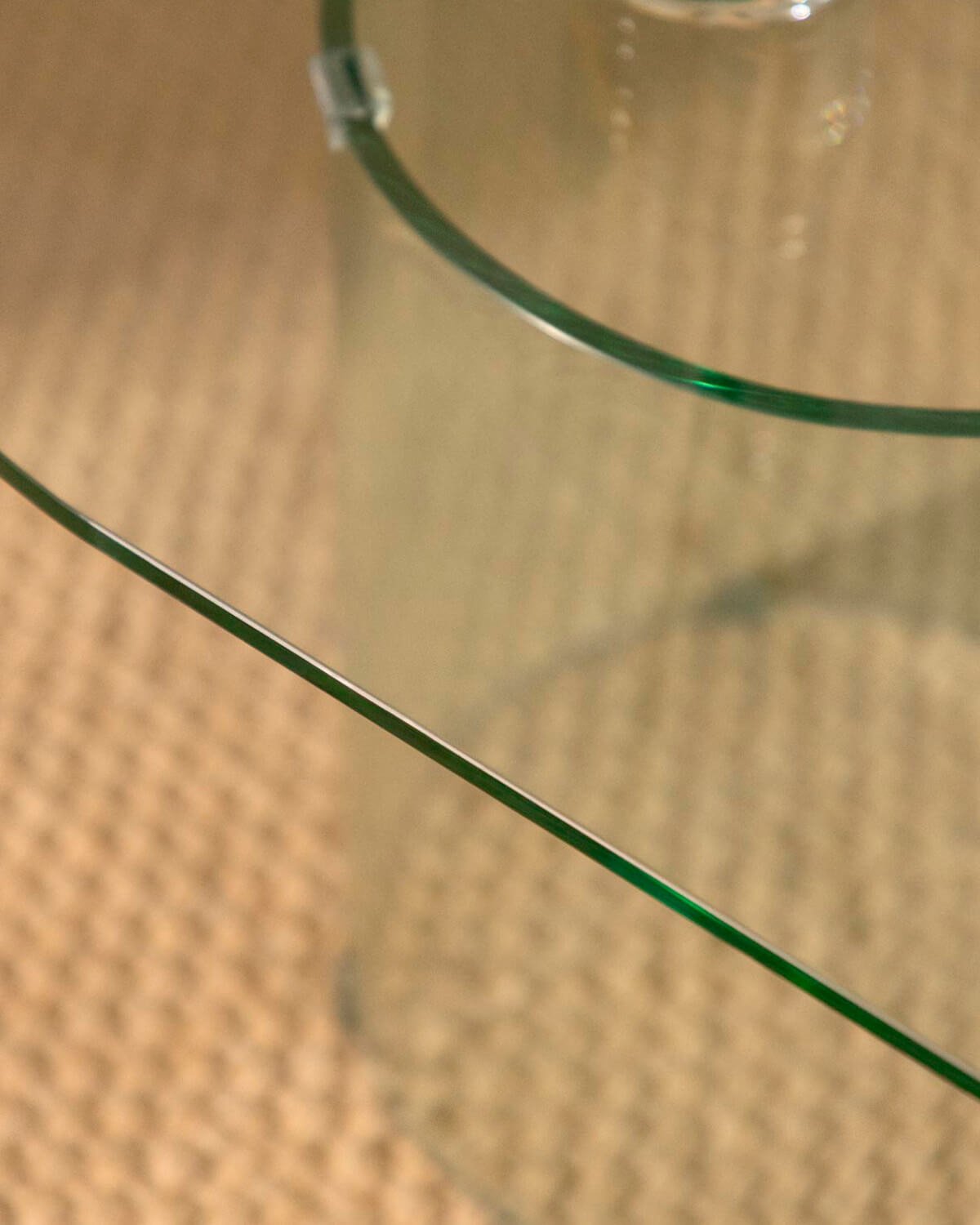 Table Basse Ovale en Verre Trempé (120x60 cm) Kolu, image de la gelerie 3