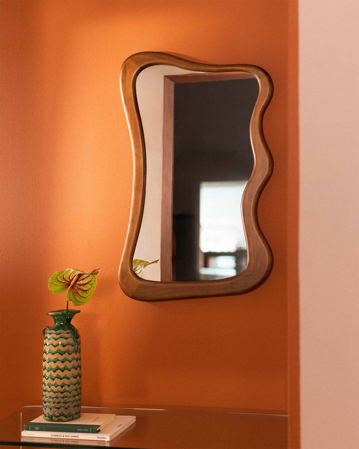 Miroir Mural en Bois de Pin (80x50 cm) Vahid, image de la gelerie 2