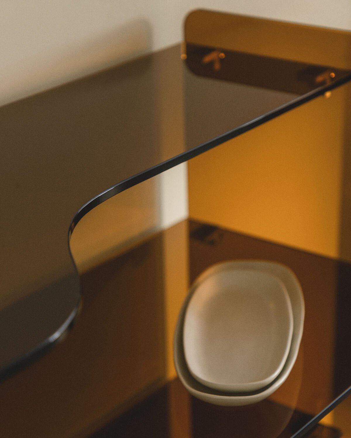 Étagère en Verre Trempé (110x40 cm) Iris, image de la gelerie 3