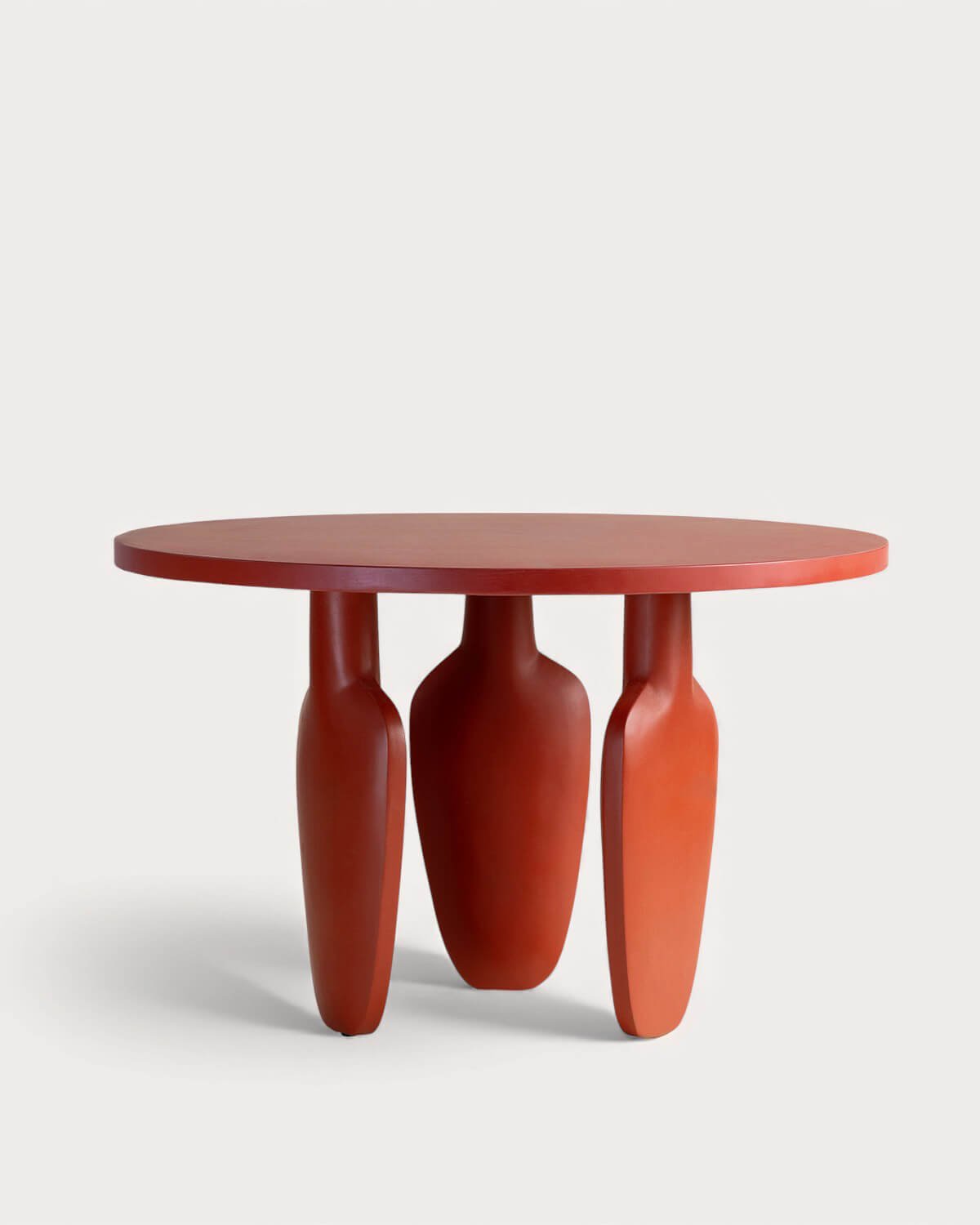 Table Ronde d'Extérieur en Ciment (Ø120 cm) Ylena, image de la gelerie 2