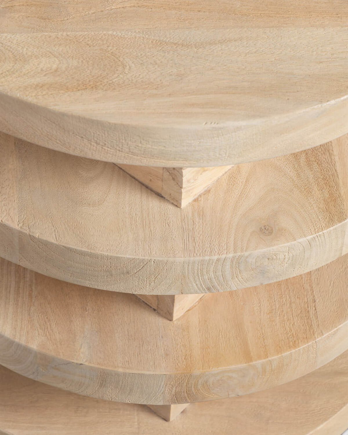 Table d'Appoint Ronde en Bois de Manguier (Ø45,5 cm) Auren, image de la gelerie 6