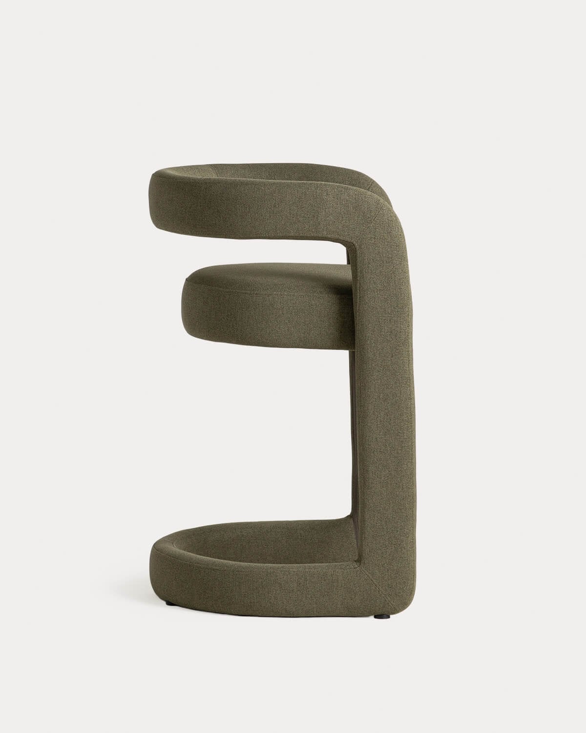 Lot de 2 tabourets hauts en tissu (65 cm) Winsi, image de la gelerie 3