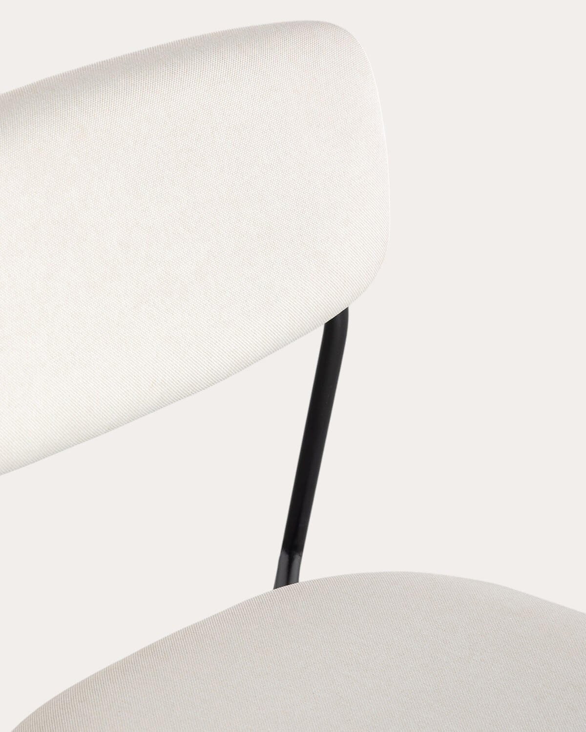 Chaise de Salle à Manger en Métal et Tissu Morgan, image de la gelerie 7