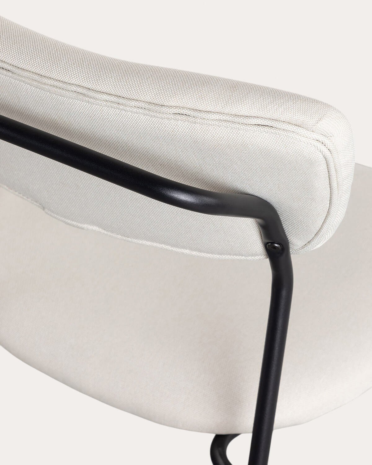 Pack 4 Chaises de Salle à Manger en Métal et Tissu Morgan, image de la gelerie 6