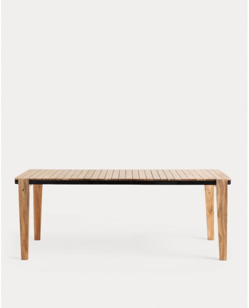 Table de Salle à Manger Rectangulaire en Bois d'Acacia (200x100 cm) Lizzy