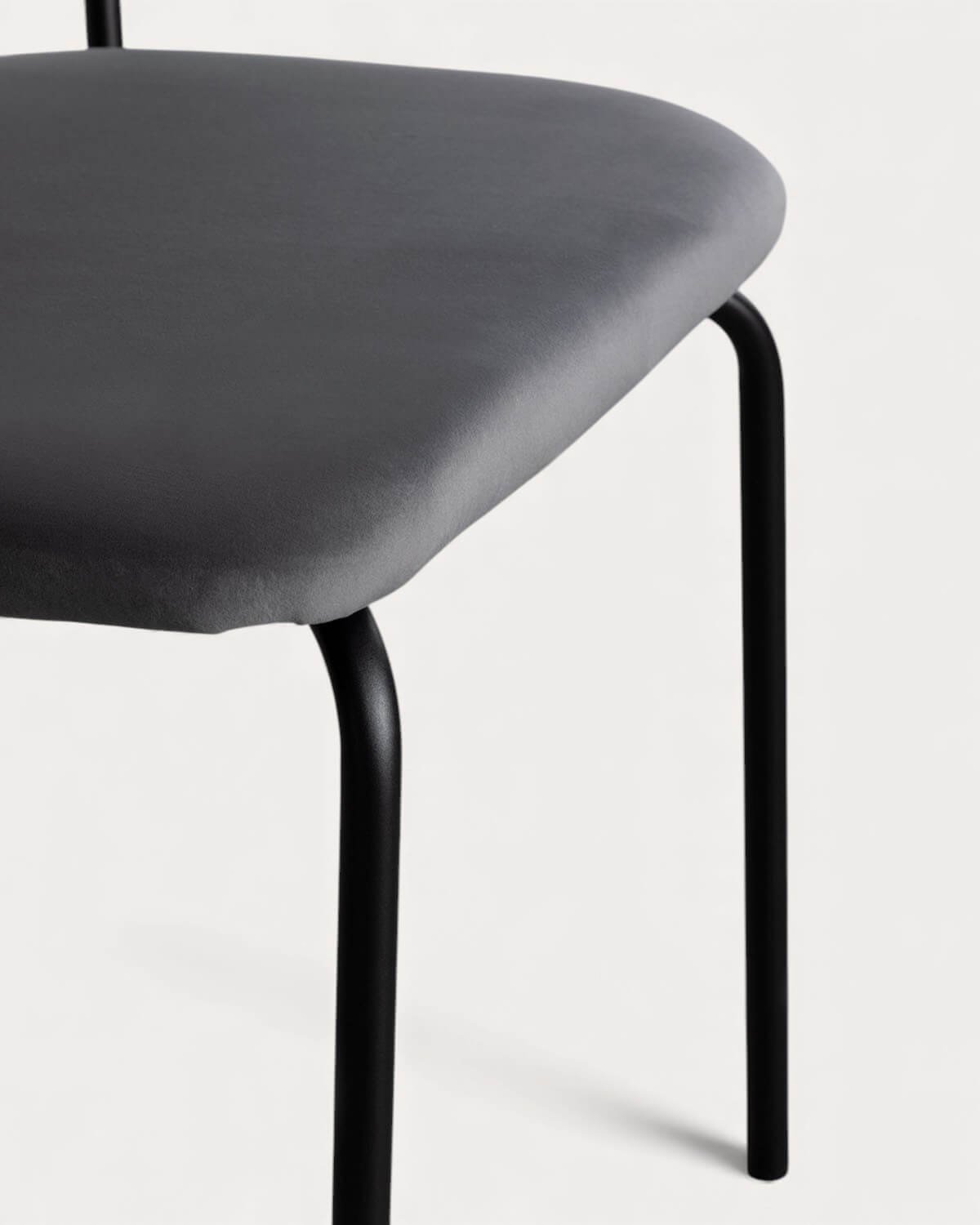 Pack 2 Chaises de Salle à Manger en Velours et Métal Bonse , image de la gelerie 8