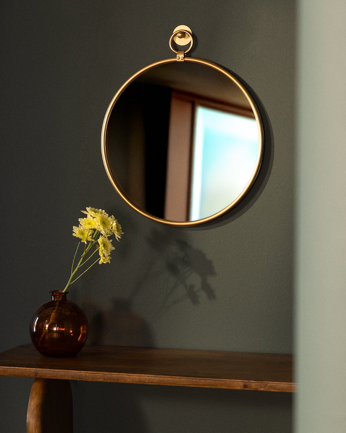 Miroir Mural Rond en Métal (Ø46 cm) Dario , image de la gelerie 2