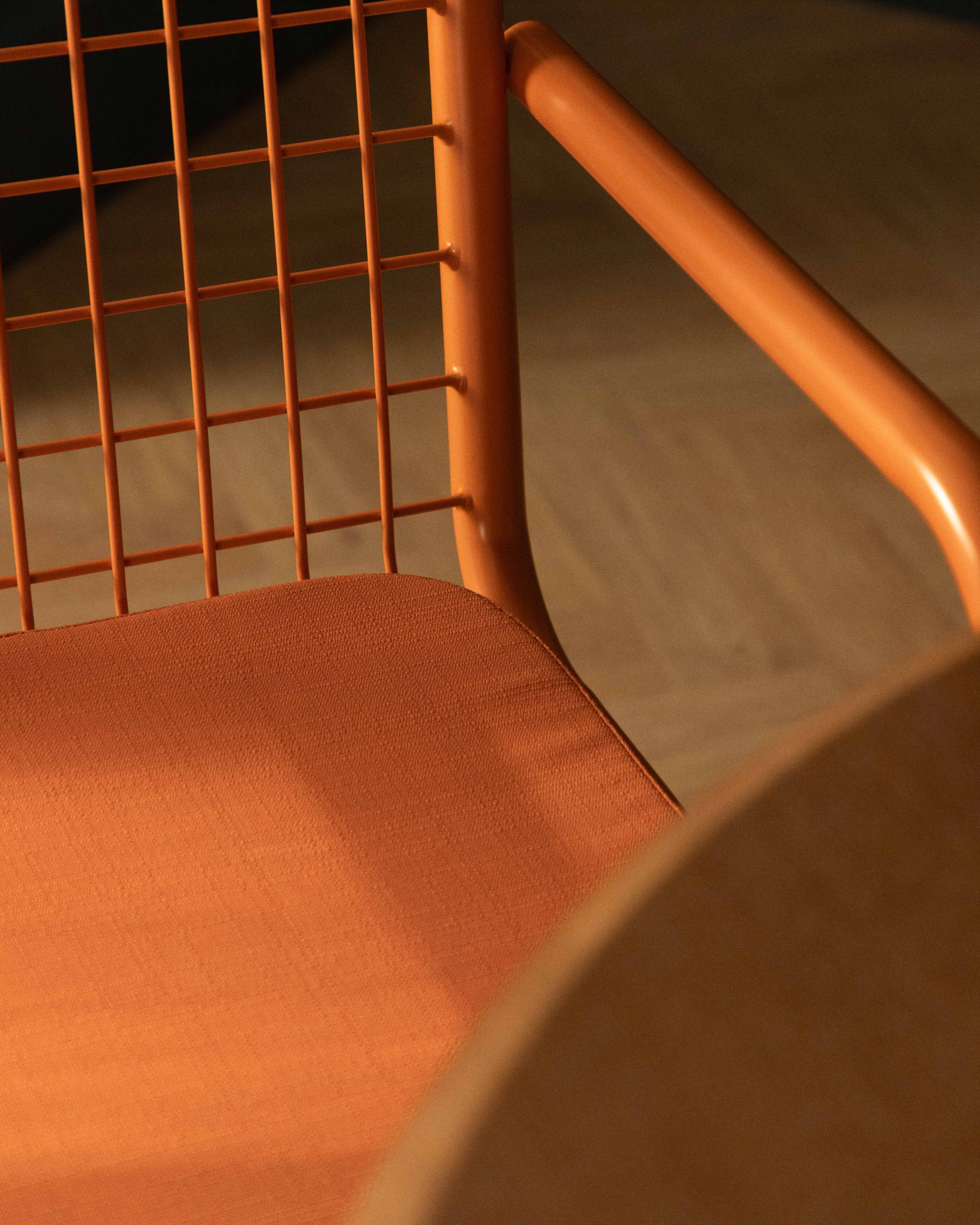 Pack de 4 Chaises de Salle à Manger en Métal avec Accoudoirs Biaritz, image de la gelerie 3