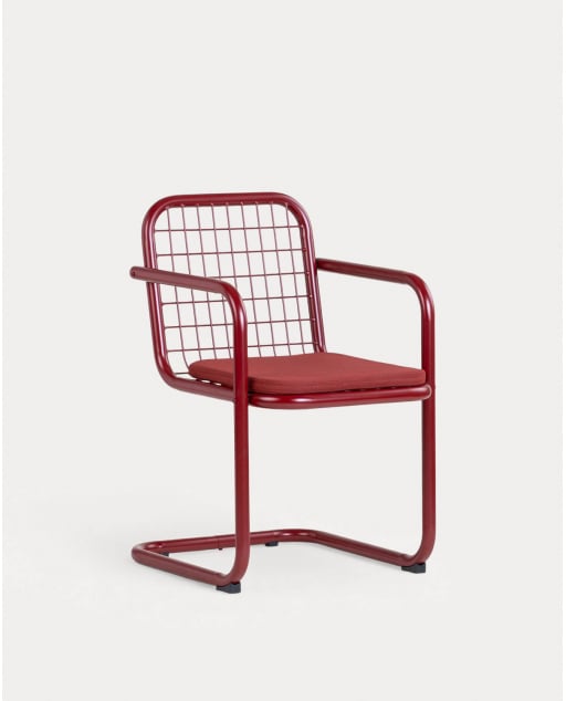 Pack 4 Chaises d'Extérieur avec Zccoudoirs en Métal Biaritz