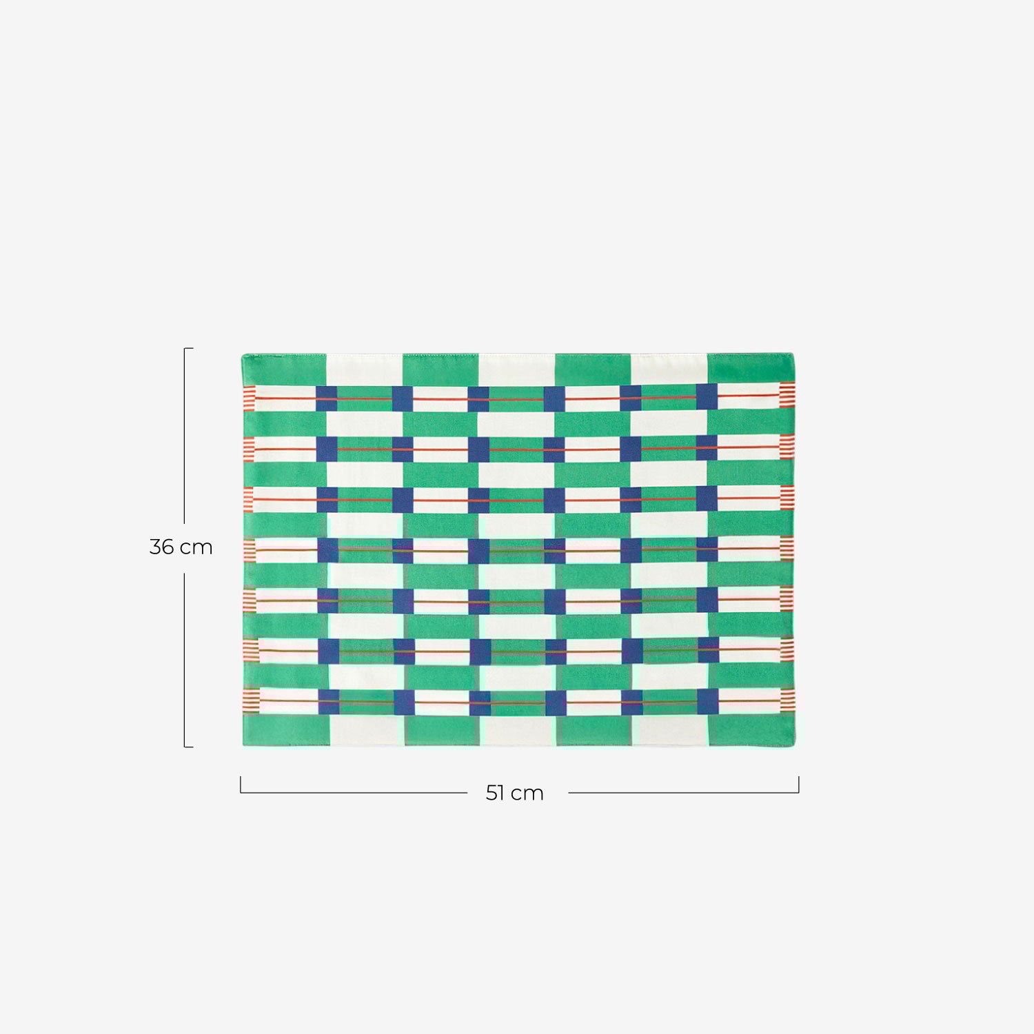 Sous-Verre en Coton (51x36 cm) Mely, dimensions