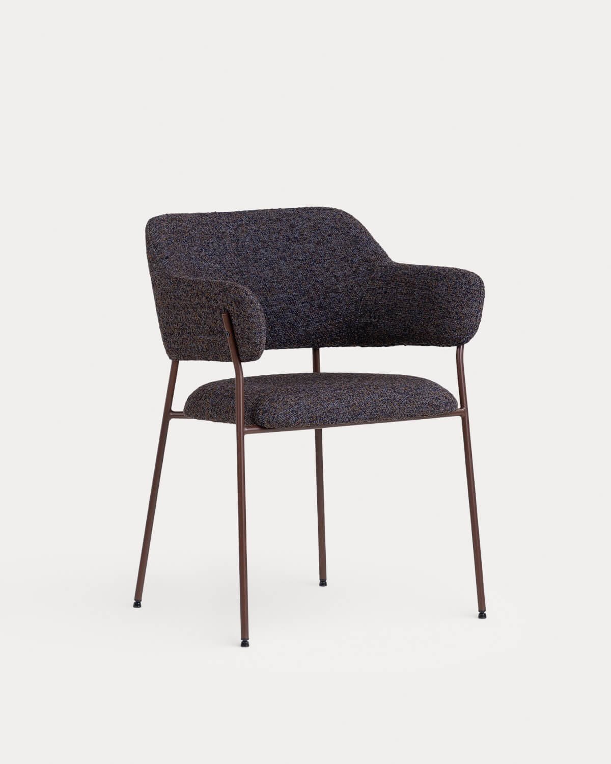 Pack 2 Chaises de Salle à Manger avec Accoudoirs en Tissu et Métal Stana, image de la gelerie 1