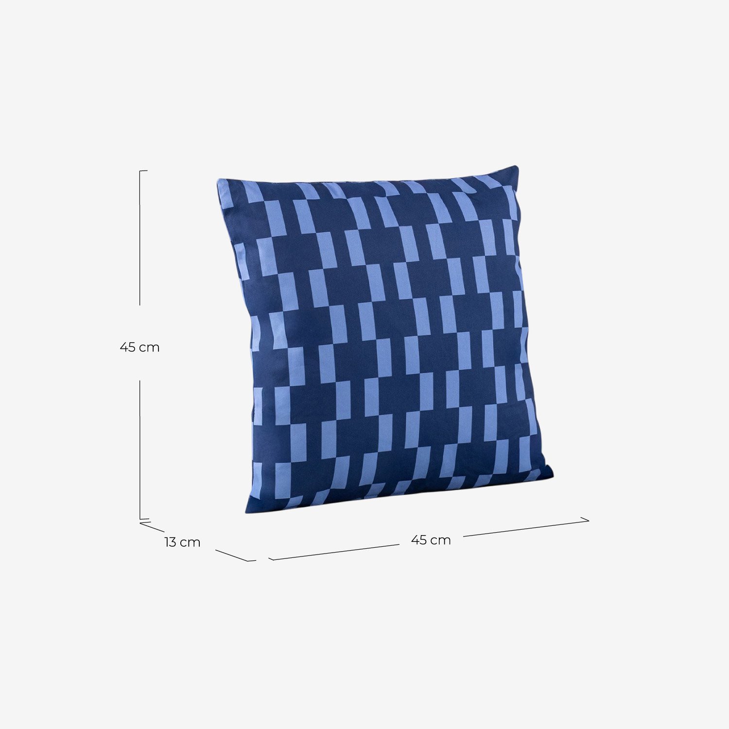 Coussin Carré en Tissu (45x45 cm) Pura, dimensions