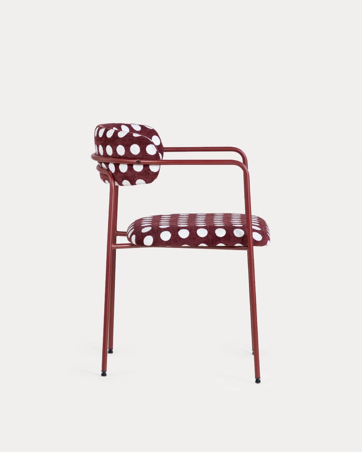 Chaise de Salle à Manger avec Accoudoirs en Métal et Tissu Myretia, image de la gelerie 4