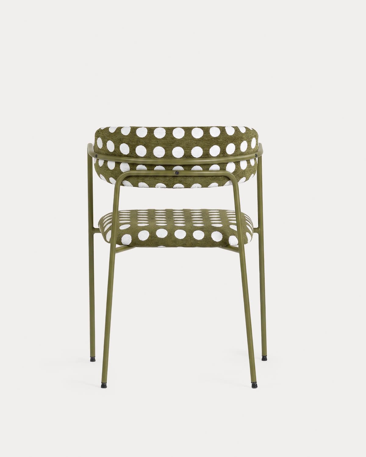 Pack de 4 Chaises de Salle à Manger avec Accoudoirs en Métal et Tissu Myretia, image de la gelerie 3