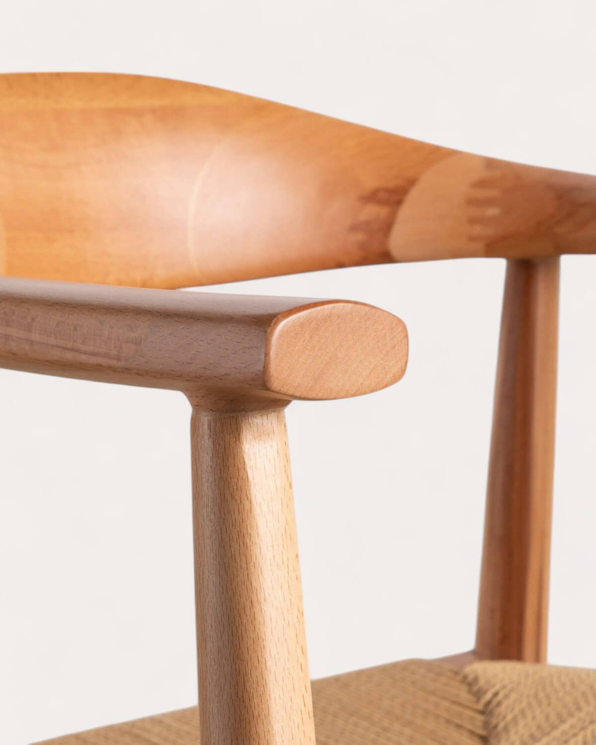 Pack 2 Chaises de Salle à Manger en Bois de Hêtre et Corde Vilno, image de la gelerie 5