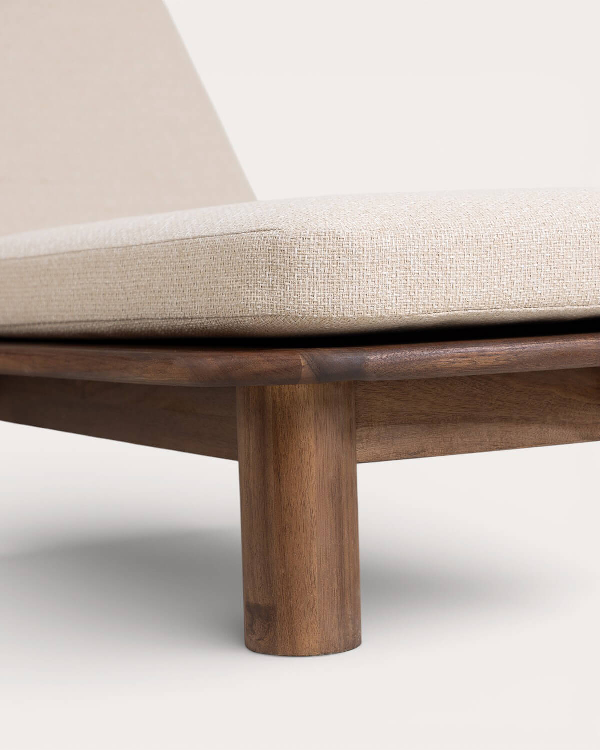 Chaise Longue Inclinable en Bois d'Acacia et Tissu Dawson, image de la gelerie 6