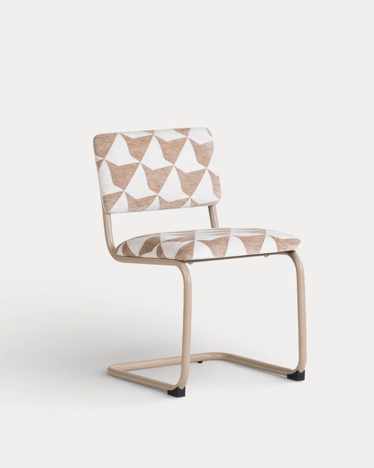 Pack 2 Chaises de Salle à Manger en Métal et Tissu Viola, image de la gelerie 1