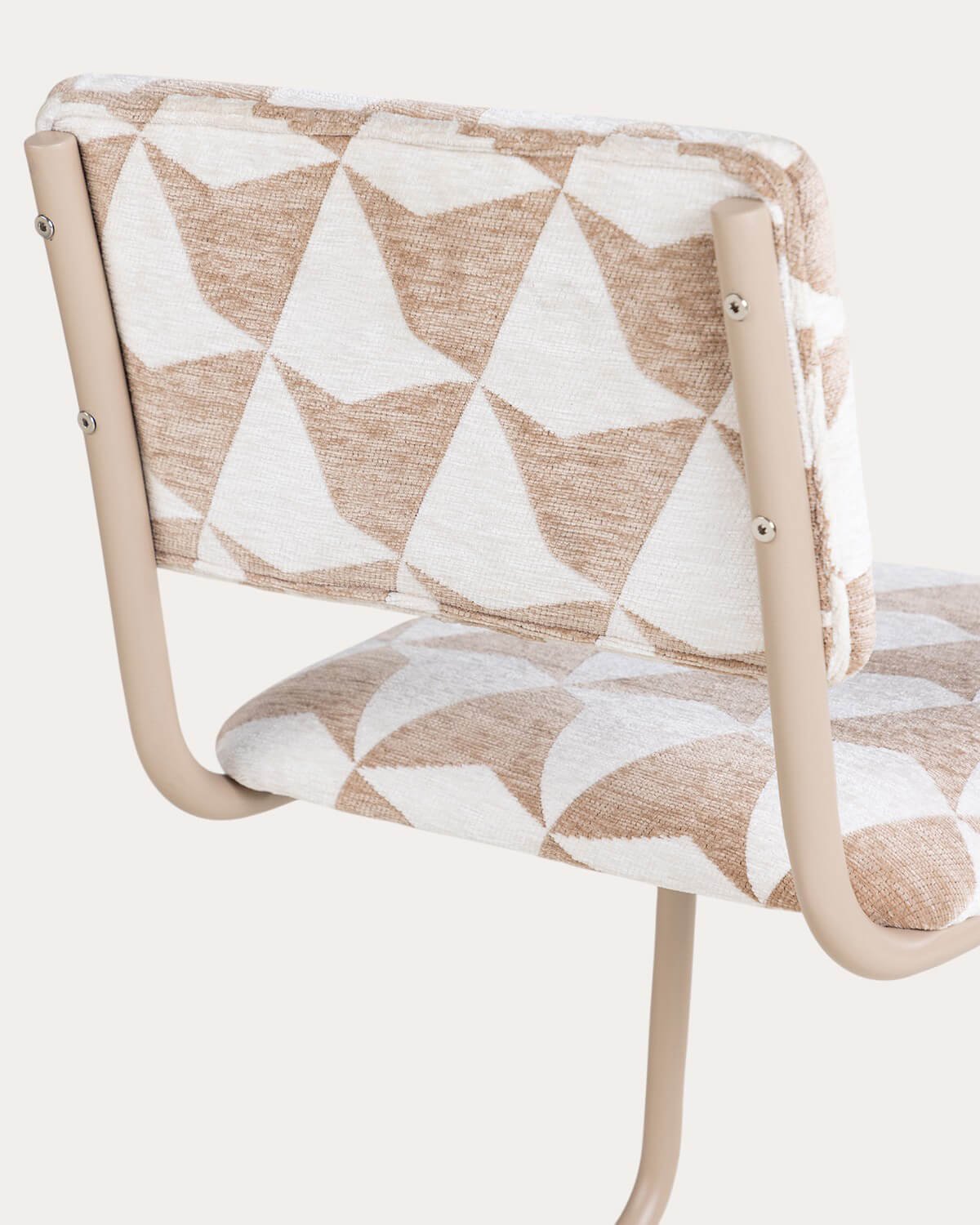 Pack 2 Chaises de Salle à Manger en Métal et Tissu Viola, image de la gelerie 4