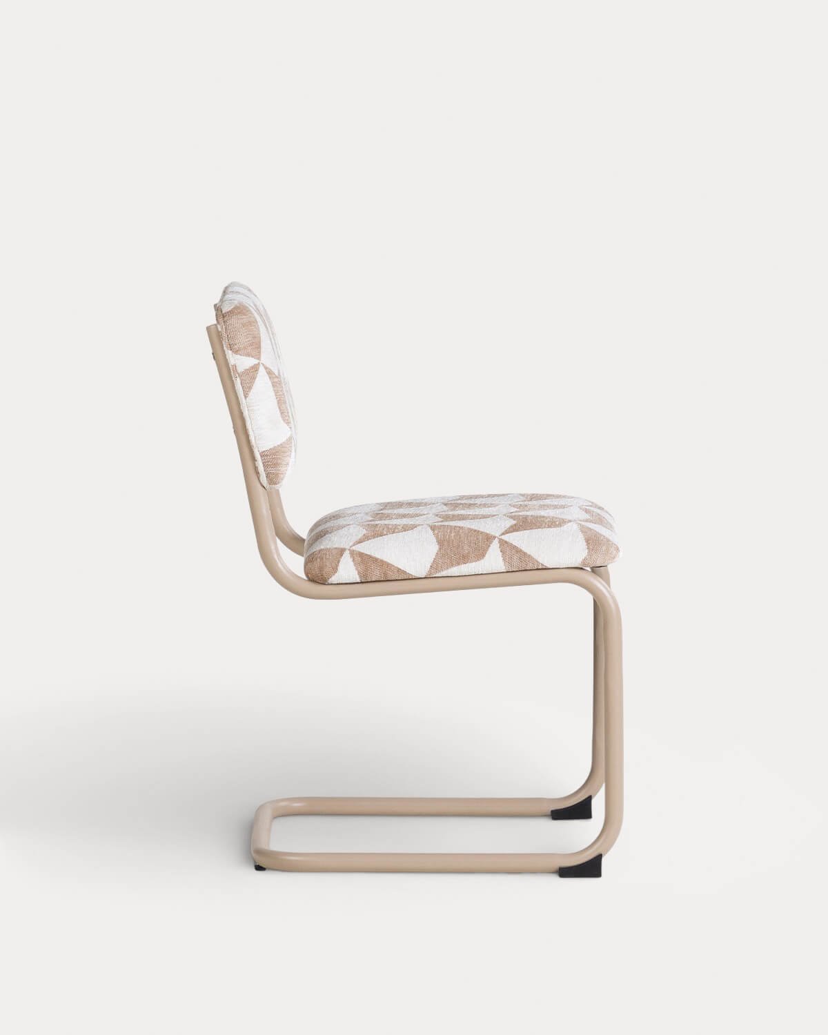 Pack 4 Chaises de Salle à Manger en Métal et Tissu Viola, image de la gelerie 2