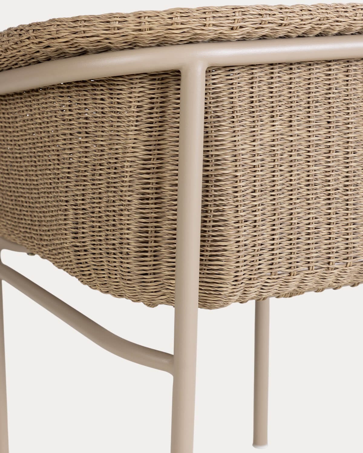 Chaise d'Extérieur en Métal et Osier Caitlyn, image de la gelerie 9