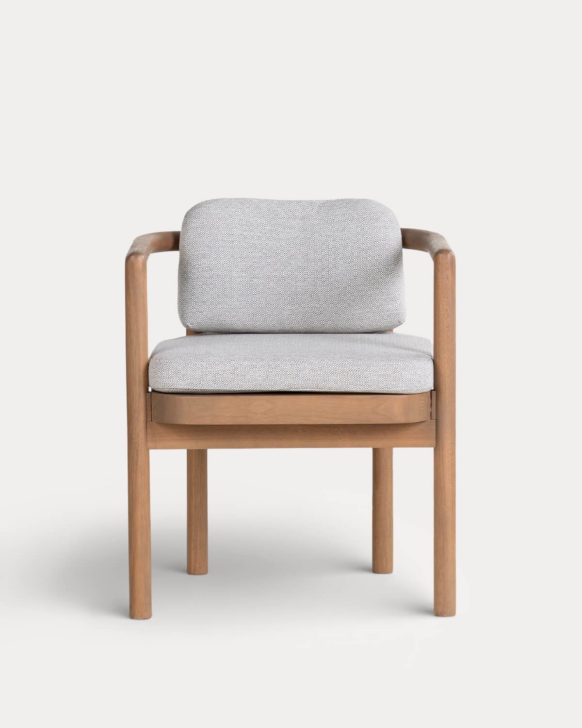 Chaise de Salle à Manger avec Accoudoirs en Bois d'Eucalyptus Elnes, image de la gelerie 4