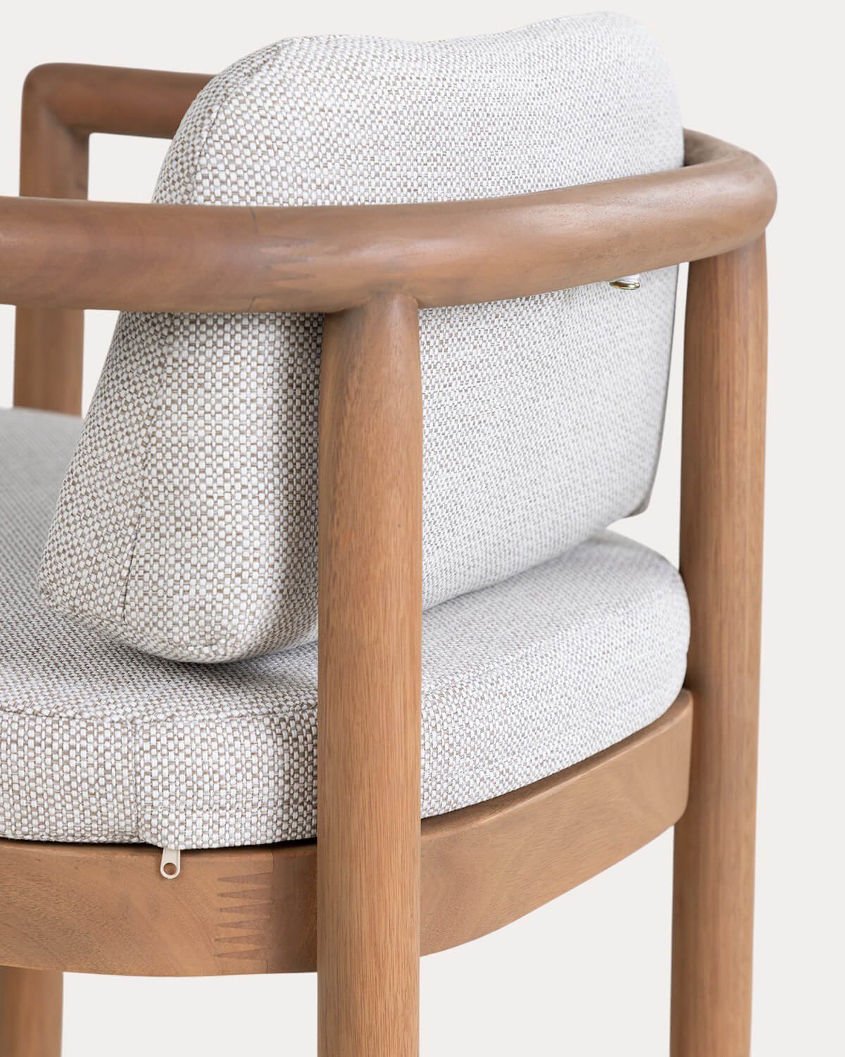 Pack 4 Chaises de Salle à Manger avec Accoudoirs en Bois d'Eucalyptus Elnes, image de la gelerie 6