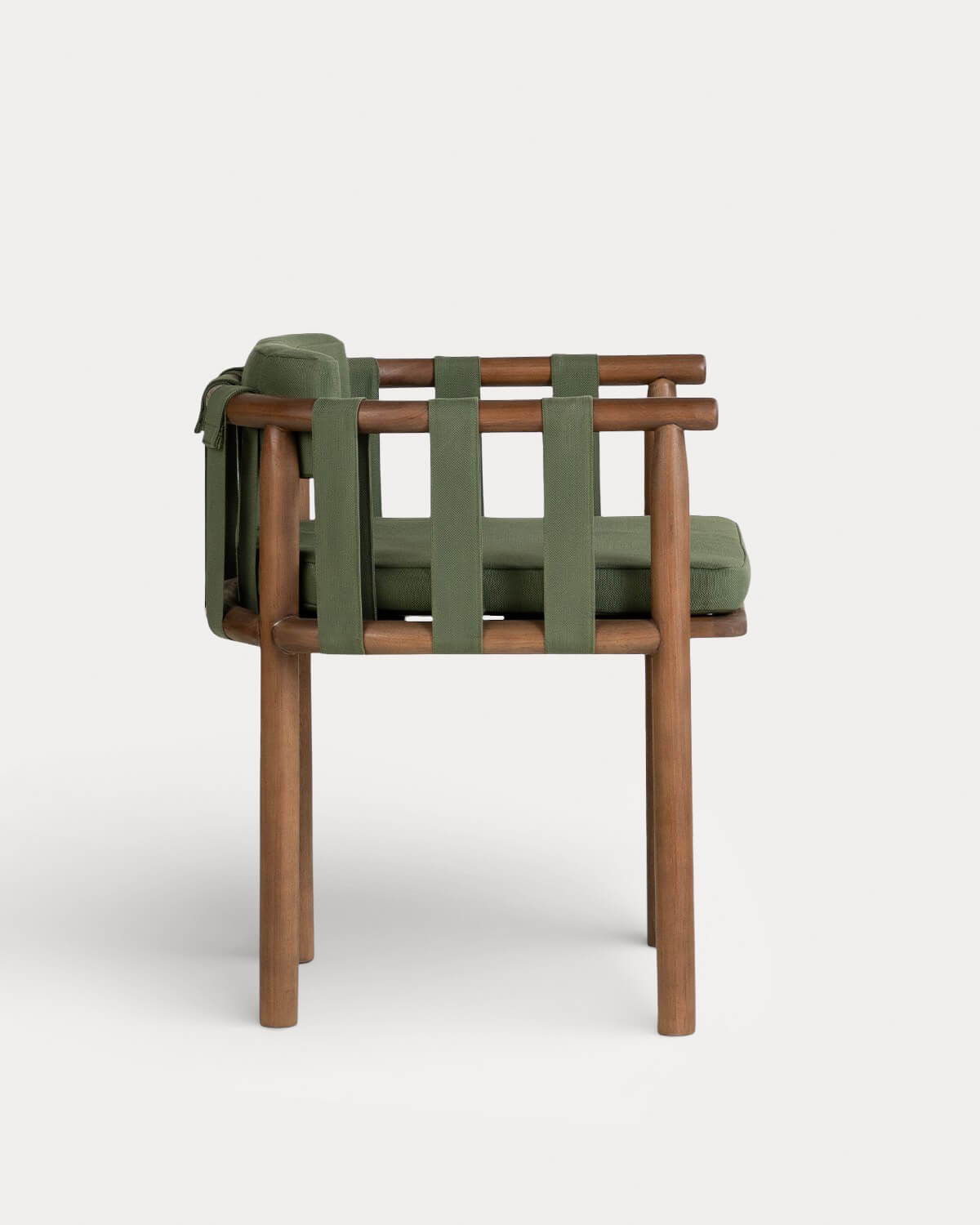 Pack de 4 Chaises d'Extérieur en bois d'Eucalyptus avec Accoudoirs Edvard, image de la gelerie 2