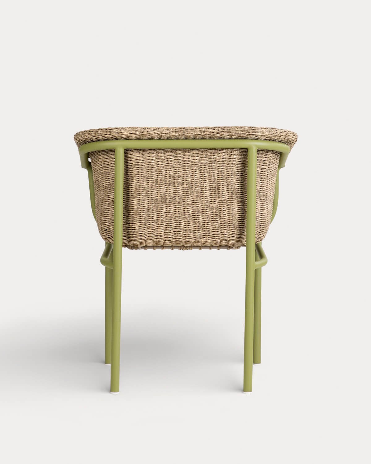 Pack 4 Chaises d'Extérieur en Métal et Osier Caitlyn, image de la gelerie 5