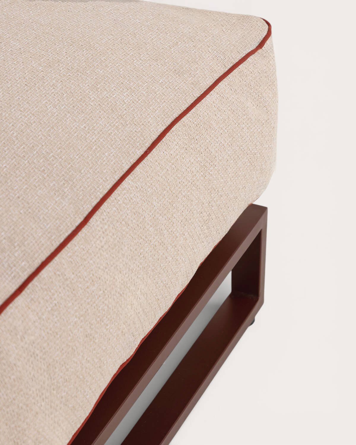 Pouf de Jardin Modulaire en Métal et Tissu pour Canapé Modulaire Kristen, image de la gelerie 5