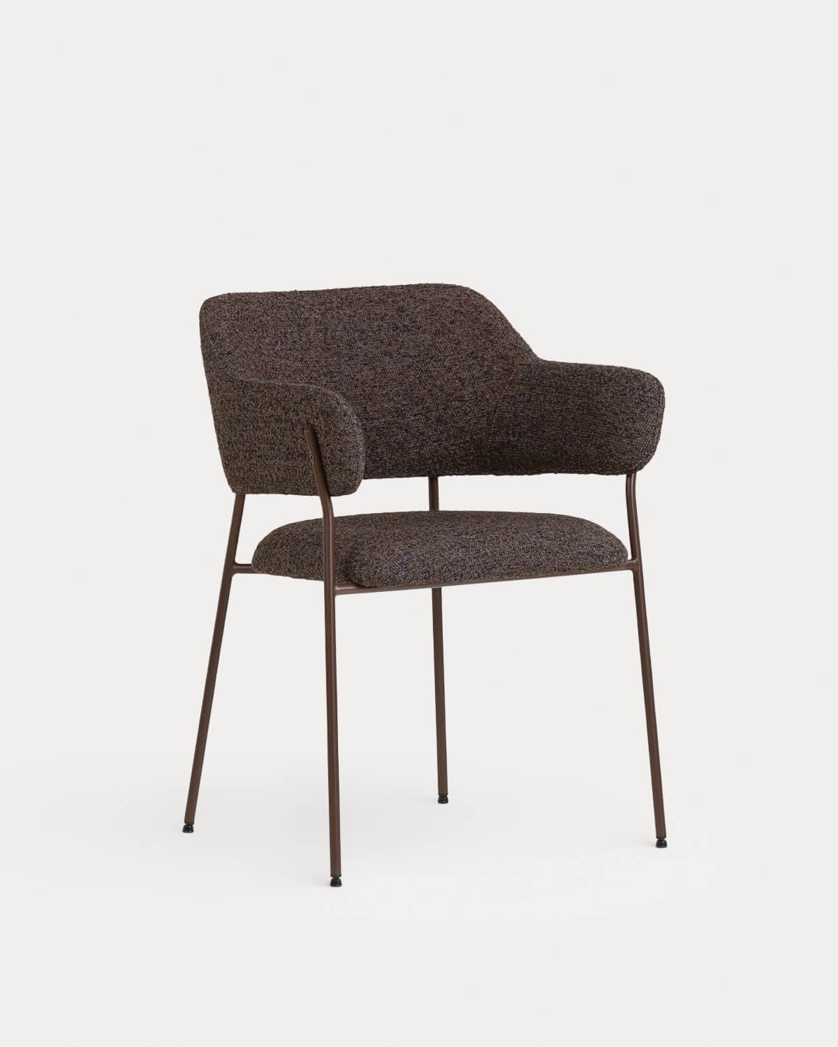 Chaise de Salle à Manger avec Accoudoirs en Tissu et Métal Stana, image de la gelerie 1