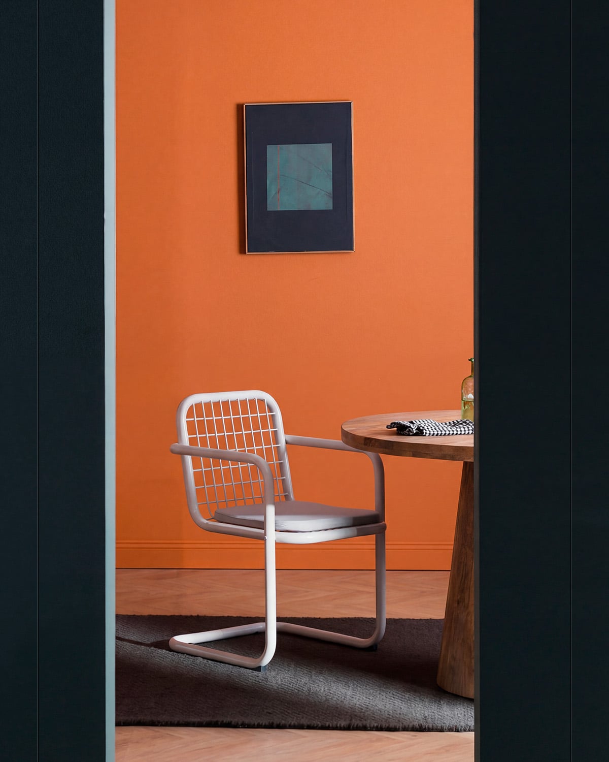 Pack de 4 Chaises de Salle à Manger en Métal avec Accoudoirs Biaritz, image de la gelerie 2