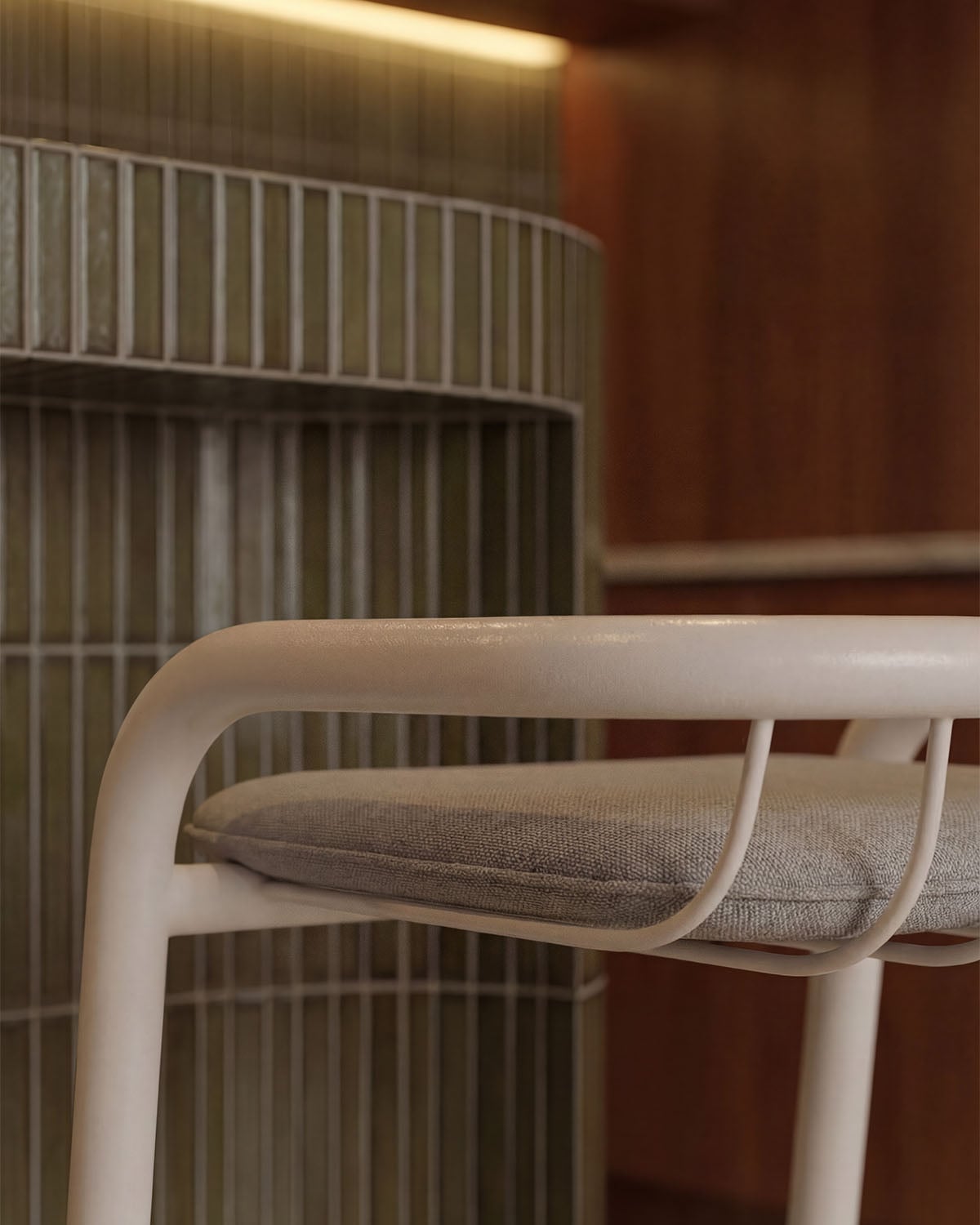 Tabouret Haut en Métal Biaritz, image de la gelerie 3