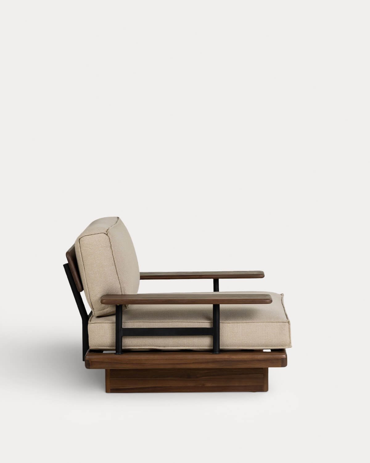 Pack 2 Fauteuils de Jardin en Bois d'Acacia et Métal Ayanis, image de la gelerie 2