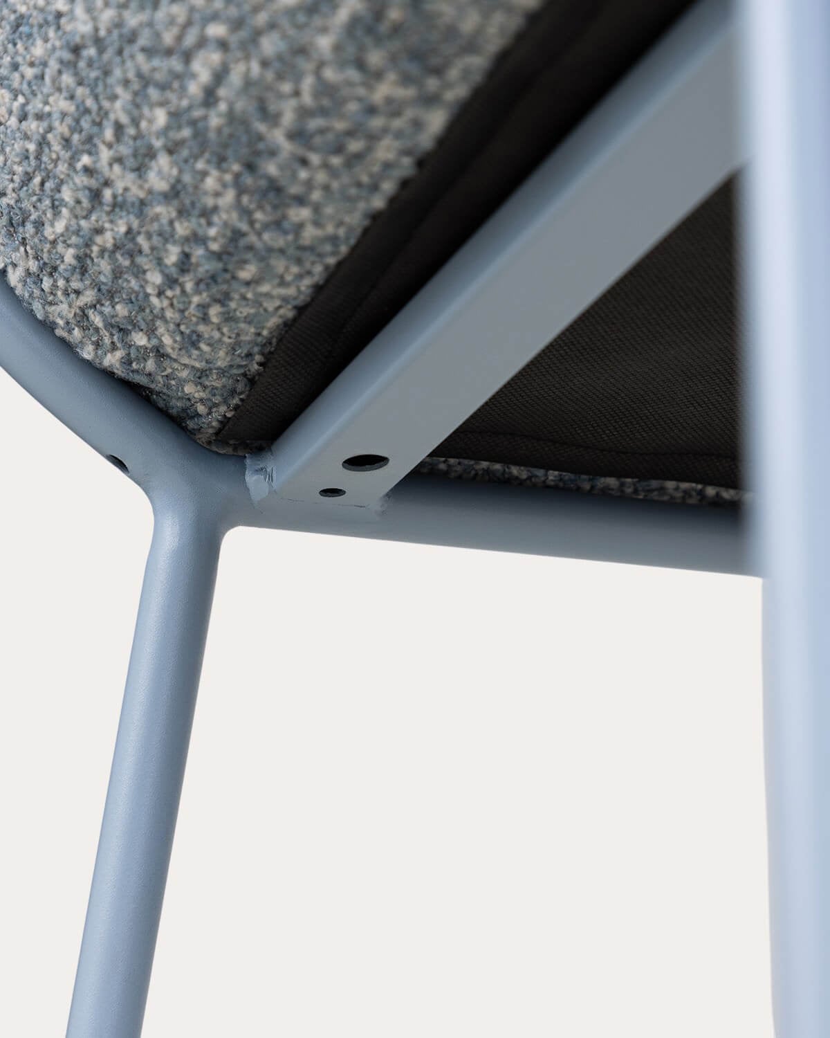 Pack 2 Tabourets Hauts en Tissu et Métal Oisin, image de la gelerie 5