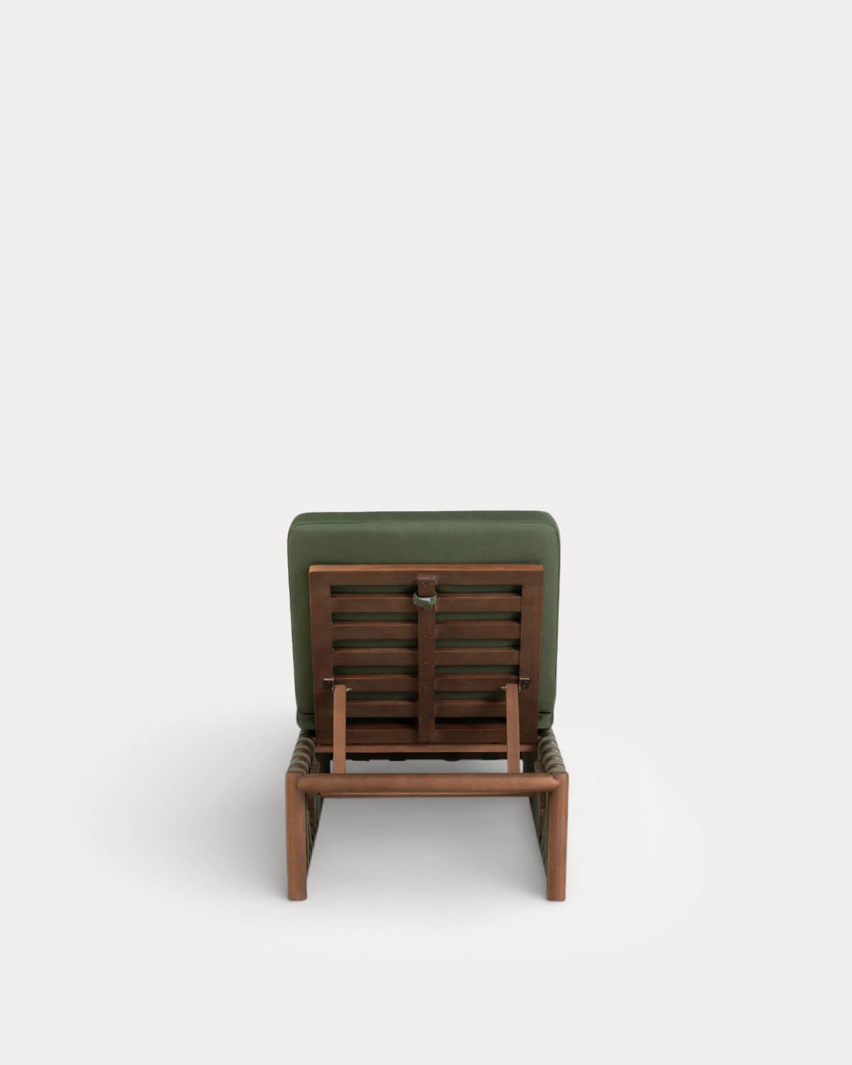 Chaise Longue Inclinable en Bois d'Eucalyptus et Tissu Edvard, image de la gelerie 4