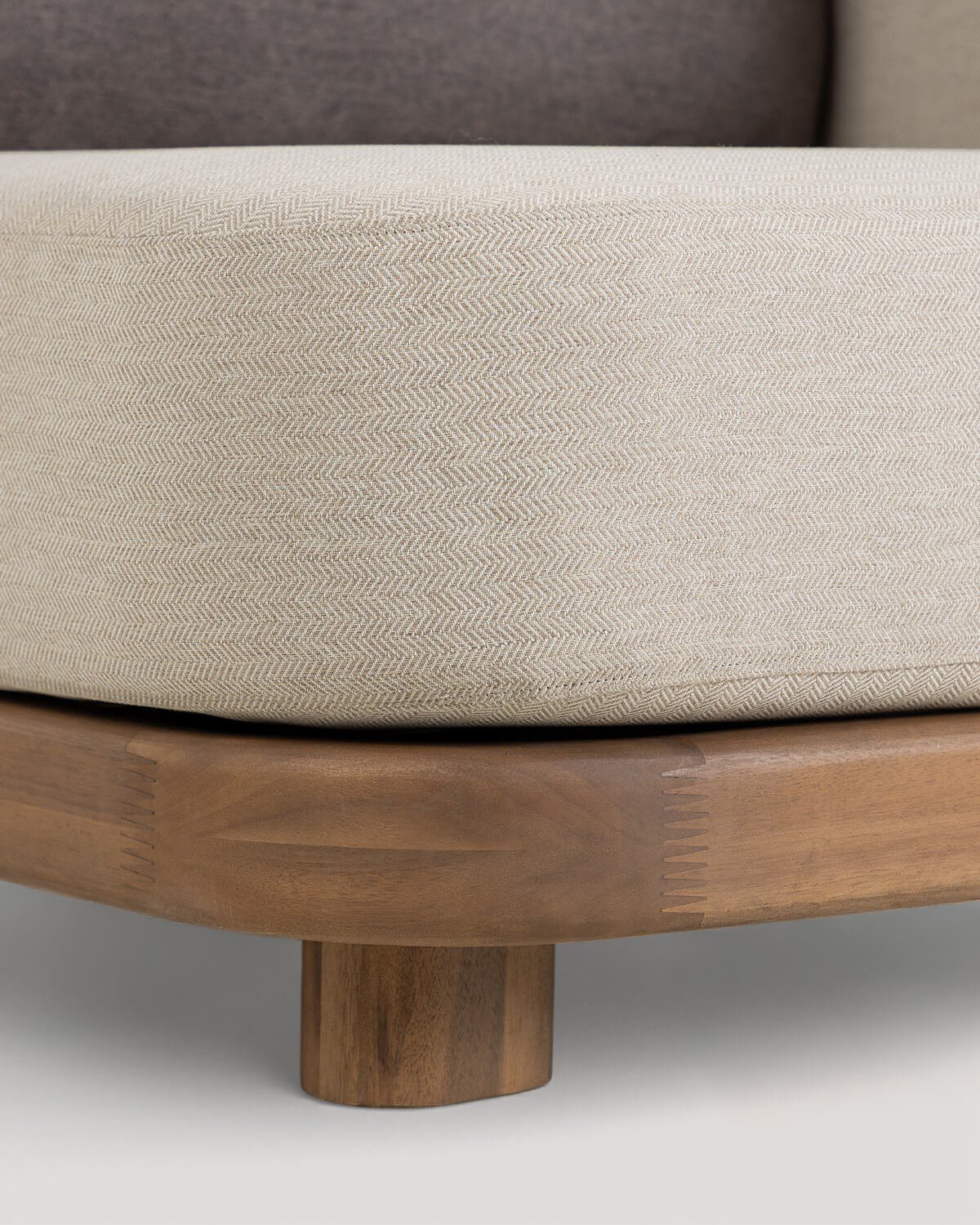 Module d'Angle de Jardin en Bois d'Acacia et Tissu pour Canapé Modulaire Redik, image de la gelerie 8