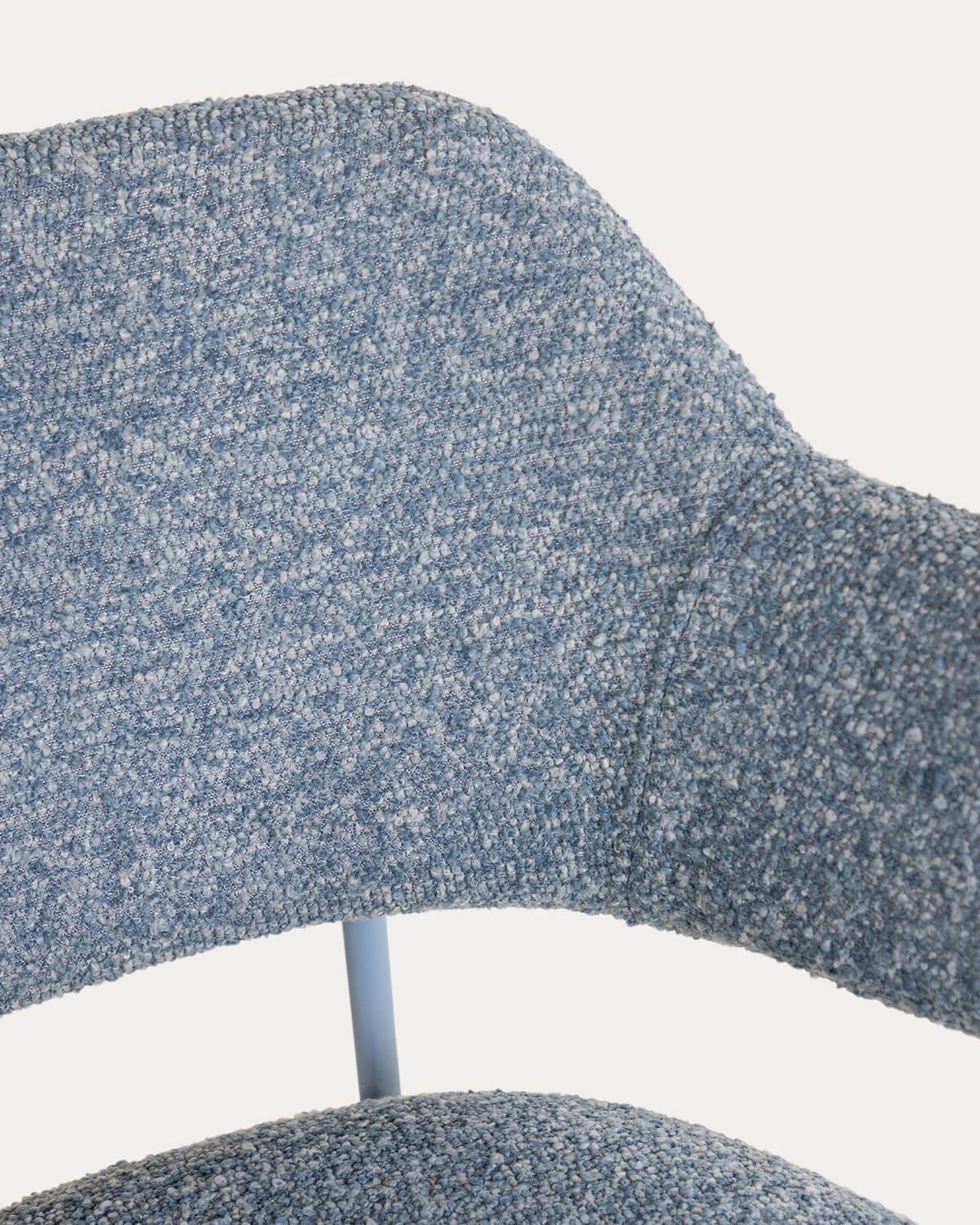 Chaise de Salle à Manger avec Accoudoirs en Tissu et Métal Stana, image de la gelerie 6