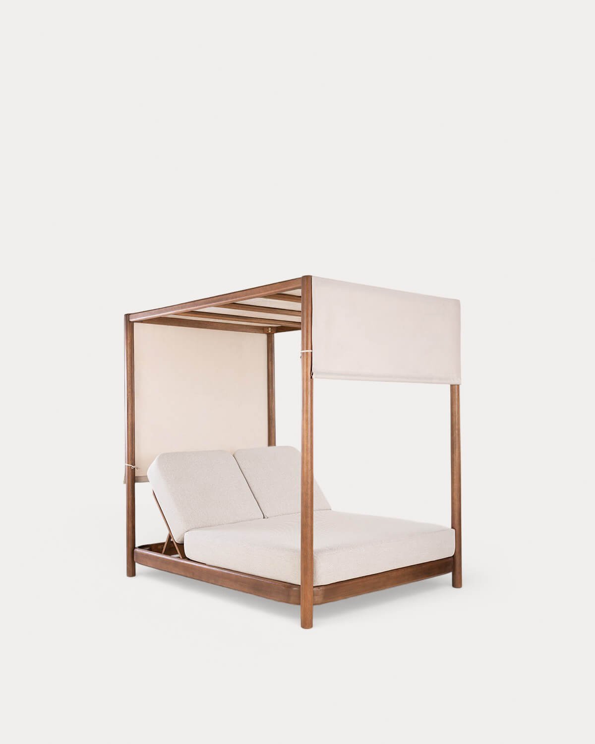 Lit Inclinable Balinais en Bois d'Eucalyptus et Tissu Zoier, image de la gelerie 3